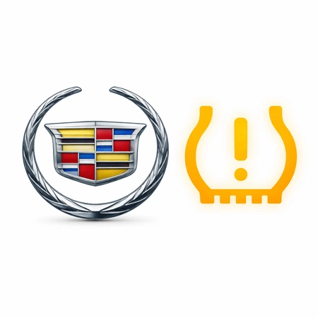 senzori presiune roti Cadillac si martor TPMS galben